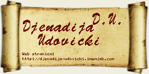 Đenadija Udovički vizit kartica